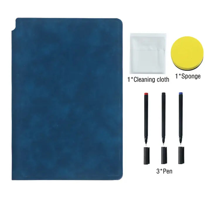 Smart Reusable Leather Notebook – Eco-Friendly & Erasable Planner