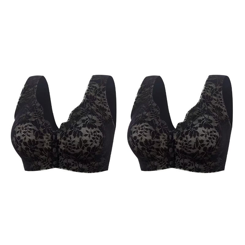 🔥Second One Half Price💝Comfort Front Closure Sleep Lace Bra M-3XL