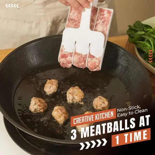 Triple Meatball Maker - Effortlessly Shape Perfect Meatballs for Creative Cooking