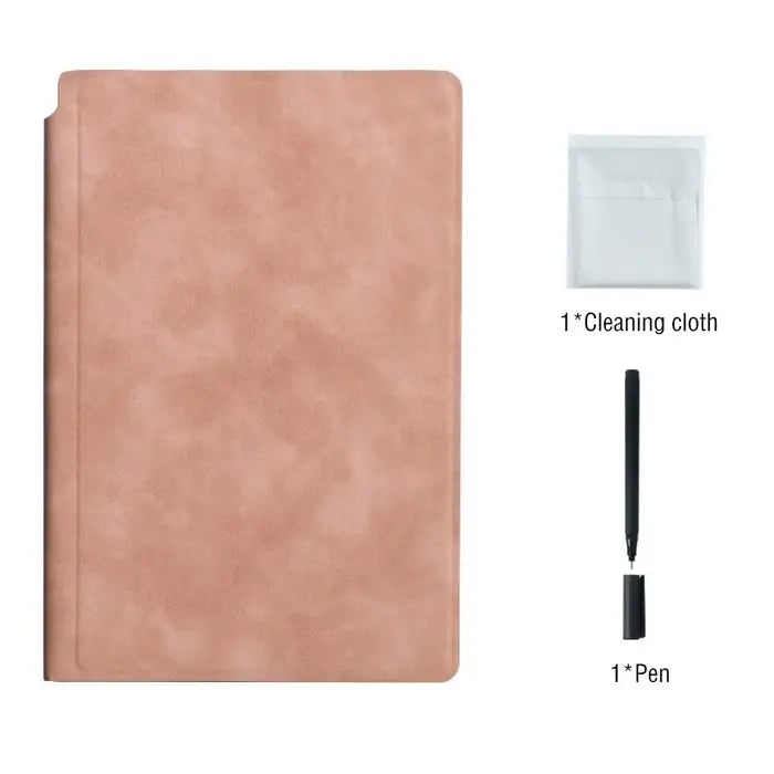 Smart Reusable Leather Notebook – Eco-Friendly & Erasable Planner