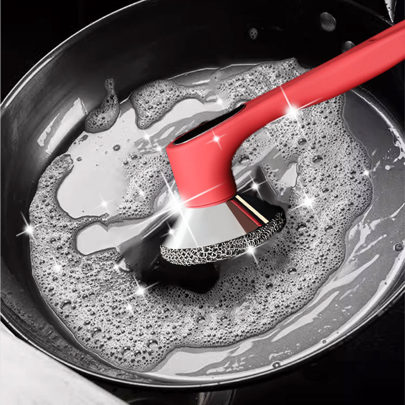 💖Stainless Steel Cleaning Scrubber with Long Handle