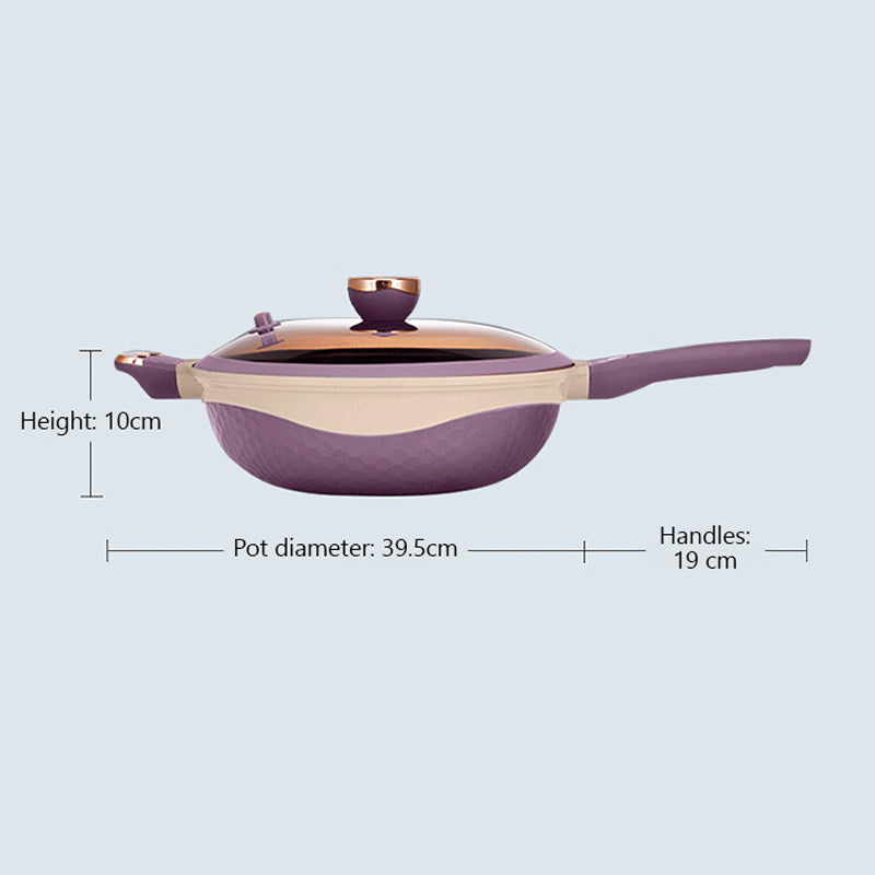 🏠Kitchen Essentials🍲Multifunctional Non-Stick Frying Pan with Lid