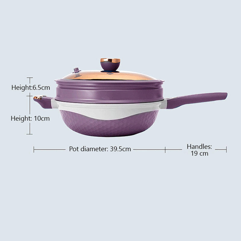 🏠Kitchen Essentials🍲Multifunctional Non-Stick Frying Pan with Lid