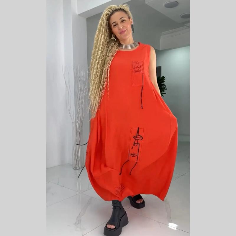 💥Limit Time 50% OFF💃Casual Sleeveless Maxi Dress for Plus Size Women