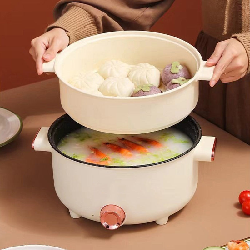 👻Halloween promotion👻Limited time 43% OFF💕Multifunctional electric non-stick pot with steamer