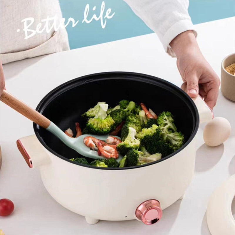 👻Halloween promotion👻Limited time 43% OFF💕Multifunctional electric non-stick pot with steamer