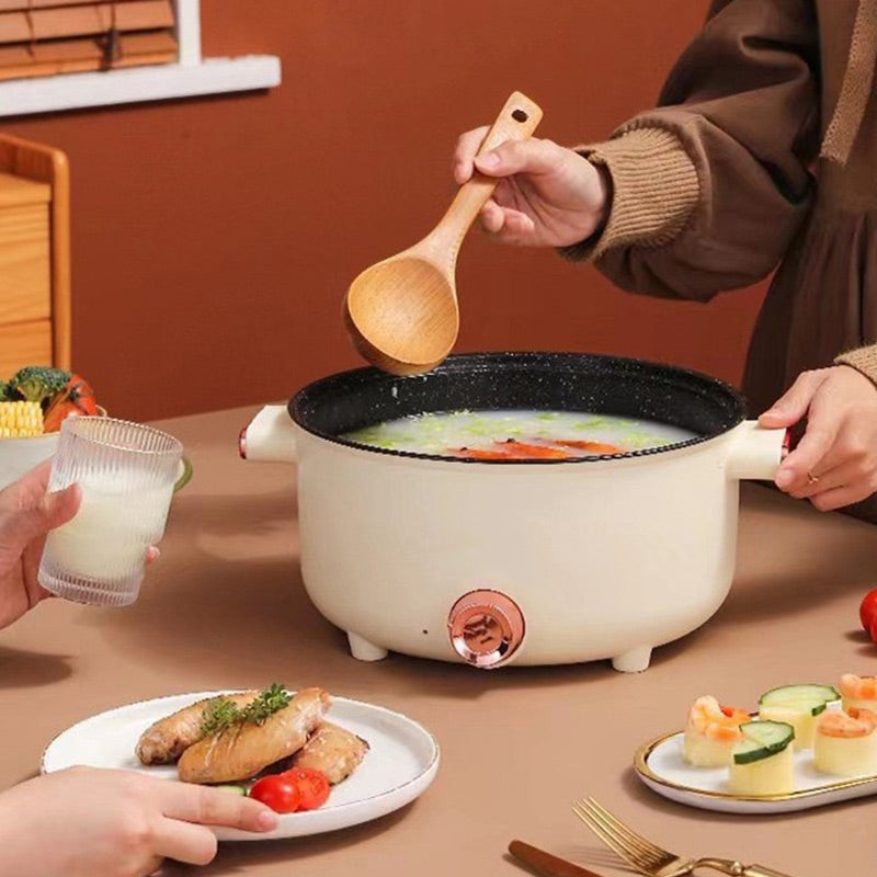 👻Halloween promotion👻Limited time 43% OFF💕Multifunctional electric non-stick pot with steamer