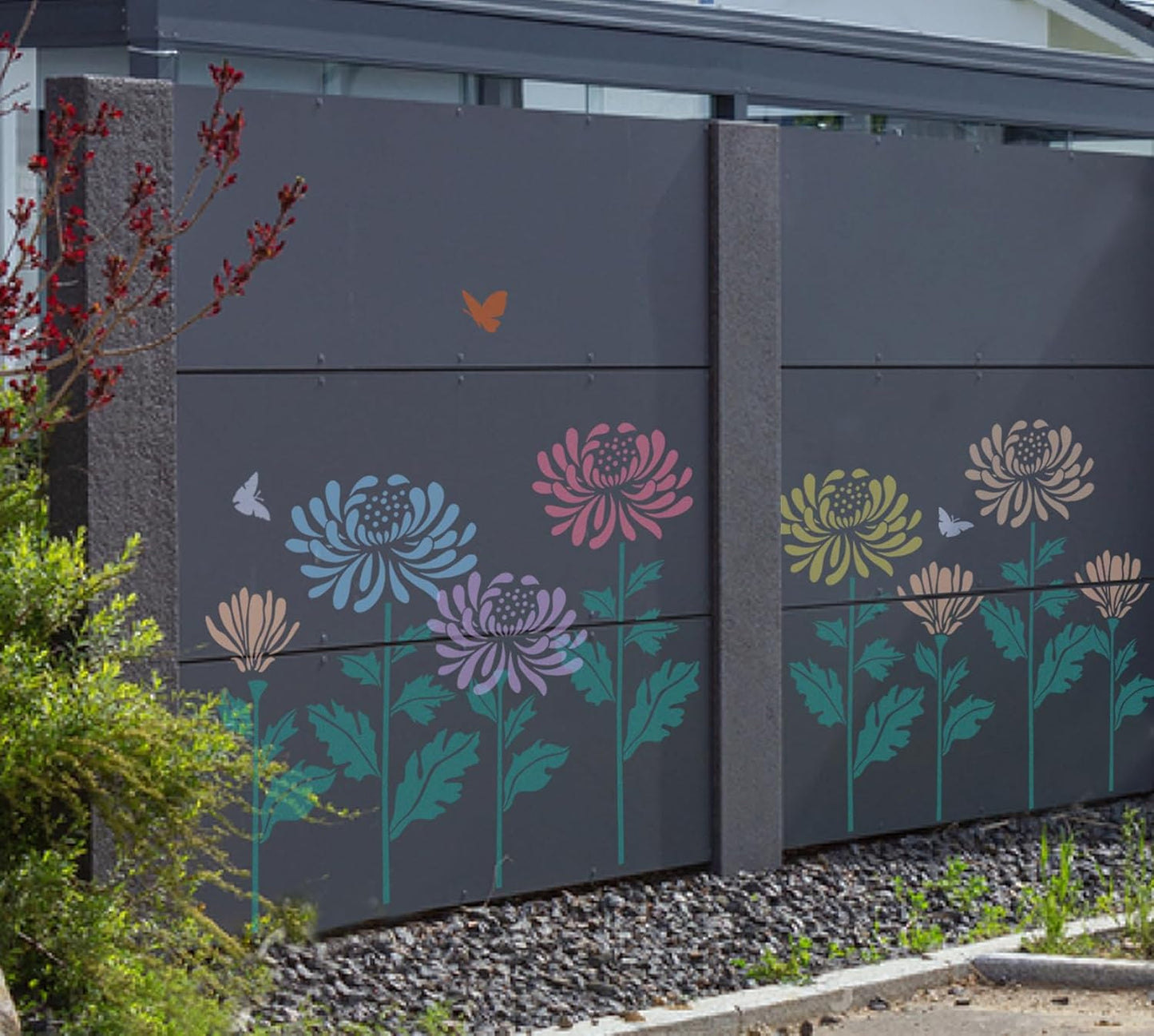 🔥Summer Hot Sale Promotion-60% OFF🌻Garden Fence Large Flower Stencils🖌️DIY decoration